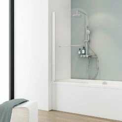 Schulte Alexa Style Badewannenaufsatz 1-tlg, Mit Handtuchhalter