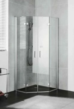 Kermi Diga Fünfeckdusche Mit Drehfalttüren