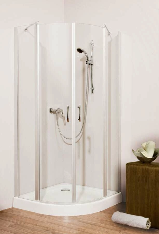 Dusar Runddusche Glass 5.0 Neo Mit PendeltĂĽr 90x90, 190 Cm Hoch Radius 550