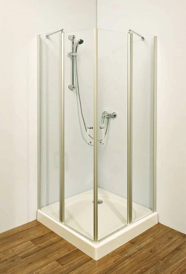 Dusar Eckeinstieg Glass 5.0 Neo Mit Pendeltür 90x90, 190 Cm Hoch – Bild 2