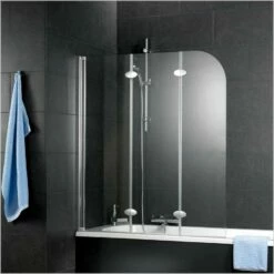 Schulte Express Plus Komfort Badewannenfaltwand 3-teilig