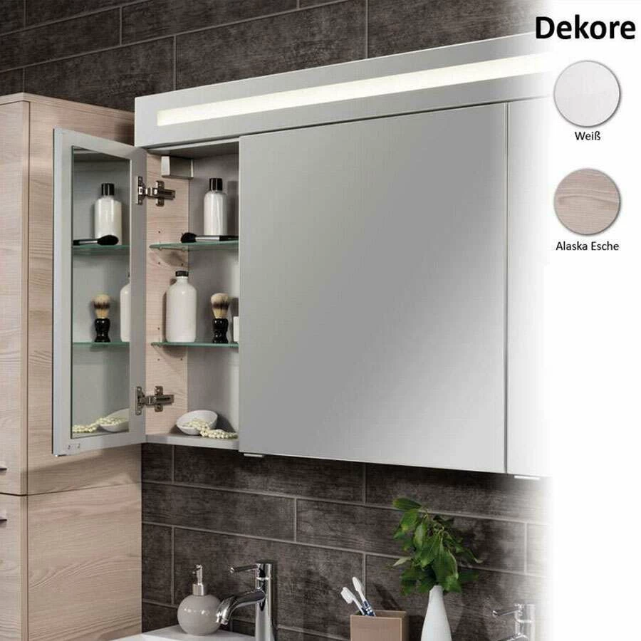 Fackelmann Spiegelschrank B.clever 120 Cm Mit 3 TĂŒren â Bild 2