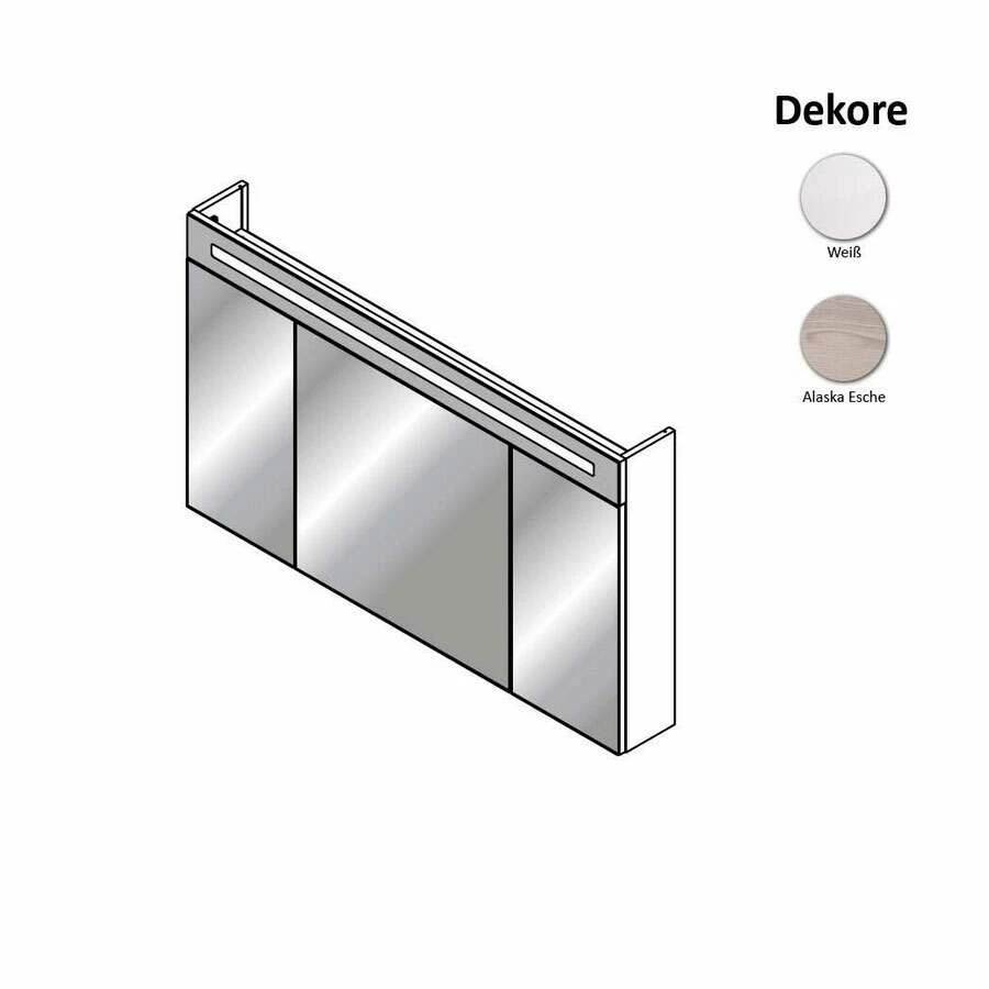 Fackelmann Spiegelschrank B.clever 120 Cm Mit 3 TĂŒren â Bild 3