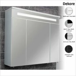 Fackelmann Spiegelschrank Kara Mit LED-Beleuchtung 80 Cm