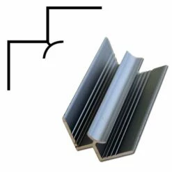 Duscholux PanElle Eckprofil Innen 6 Mm Matt