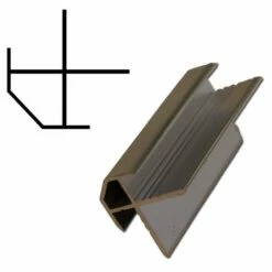 Duscholux PanElle Eckprofil Außen 6 Mm Matt