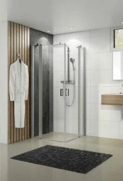 Duscholux Allegra Eckeinstieg Mit Pendeltüren 1-flg An Festteilen