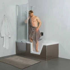 Duscholux Step-In Pure Badewanne Mit Türeinsatz Rechts 170x75 Cm