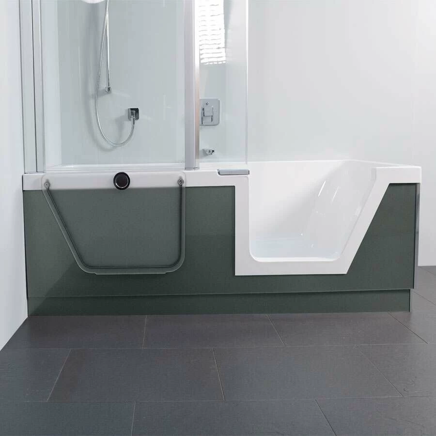 Duscholux Step-In Pure Badewanne Mit Türeinsatz Rechts 170x75 Cm – Bild 2