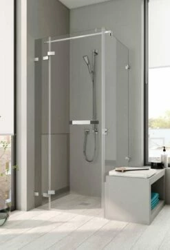 Kermi Tusca Pendeltür 1-flg An Festteil Für Verkürzte Seitenwand Rahmenlos