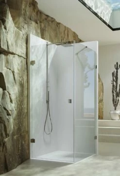 Hüppe SolvaPro Rahmenlos Schwingtür Mit Seitenwand