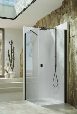 Hüppe SolvaPro Teilgerahmt Schwingtür Anschlag Rechts Für Seitenwand