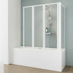 Schulte Komfort I Badewannenaufsatz Mit Seitenwand 3-teilig