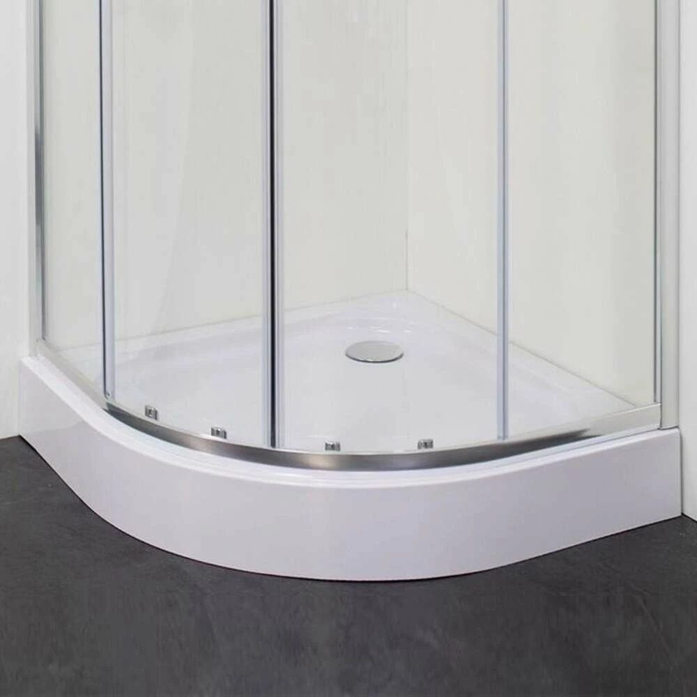 Dusar Economy Viertelkreisduschwanne Duschwanne Rund Inkl Ablauf 90x90x15 Cm – Bild 3