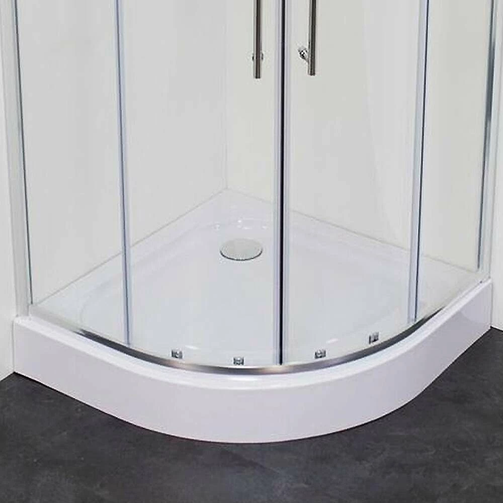 Dusar Economy Viertelkreisduschwanne Duschwanne Rund Inkl Ablauf 90x90x15 Cm – Bild 4