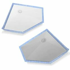 Duschmeister Duschelement FĂĽnfeck Aus Mineralwerkstoff Mit Punktablauf