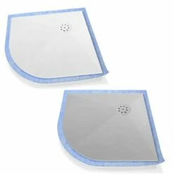 Duschmeister Duschelement Viertelkreis Aus Mineralwerkstoff Mit Punktablauf