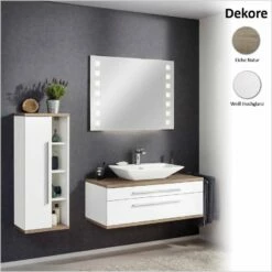 Fackelmann Stanford Badmöbel 110 Cm Mit Aufsatzbecken