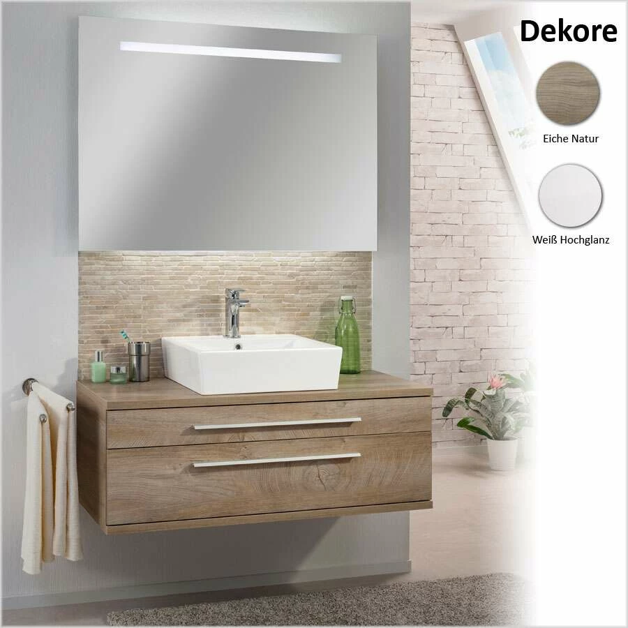 Fackelmann Stanford Badmöbel 110 Cm Mit Aufsatzbecken – Bild 3