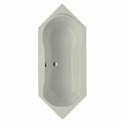 Ottofond Sechseckbadewanne Ravenna 190 X 80 Manhattangrau