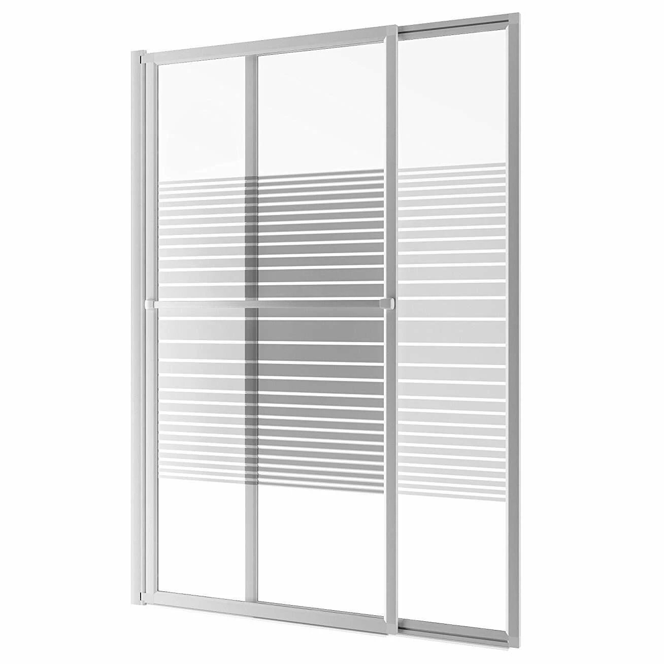 Schulte Badewannenaufsatz Kiel Glas 2 Teilig 140x70-118 Cm Alunatur – Bild 2