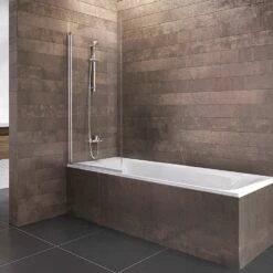 Schulte Badewannenfaltwand Berlin 120x70 Cm Alu Natur