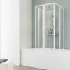 Schulte Komfort VI Badewannenaufsatz, 2 X 3-teilig Duschklappwand