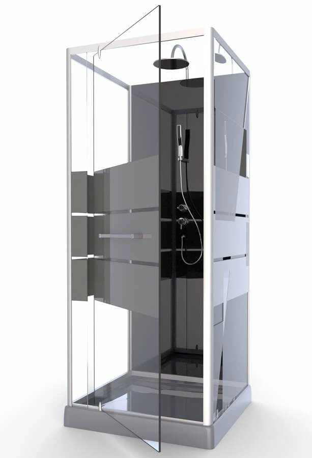 Duschmeister Komplettdusche Max F 2 Fronteinstieg 80 X 80 X 225 Open