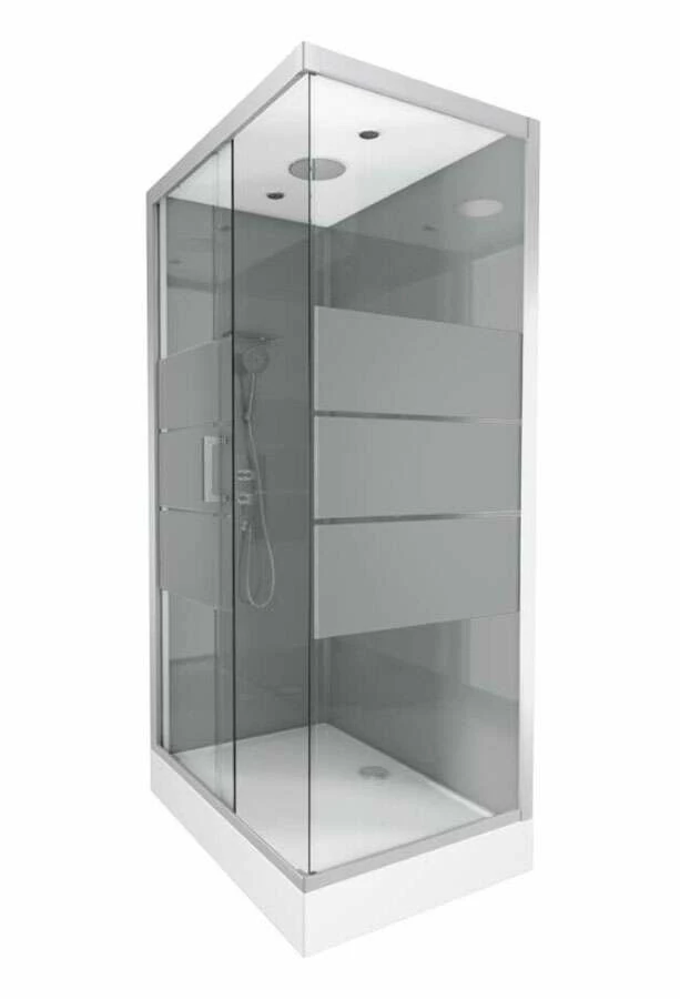 Duschmeister Komplettdusche Max F 110 Grey Schiebeeinstieg 80 X 110 X 215 Closed – Bild 2