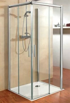 Schulte Kristall/Trend U-Kabine Eckeinstieg II Inklusive Seitenwand 8 Mm Barrierefrei