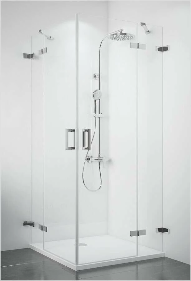 Breuer PANORAMA Eckeinstieg Mit Drehtüren 4-teilig Rahmenlos – Bild 2