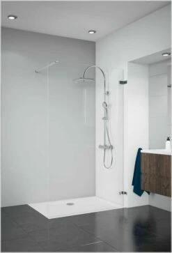 Breuer PANORAMA Duschwand Alleinstehend Rahmenlos 8 Mm