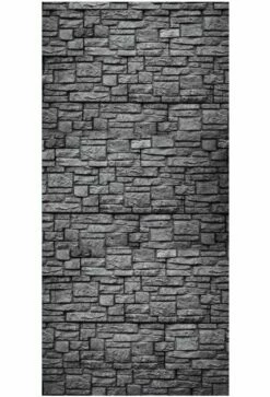 Duschmeister Duschrückwand Badrückwand Folie Motiv Steinwand Grau
