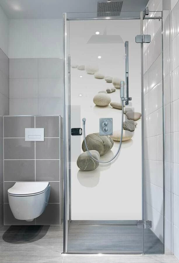 Duschmeister Duschrückwand Badrückwand Folie Motiv Zen-Steine – Bild 2