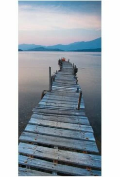 Duschmeister Duschrückwand Badrückwand Folie Motiv Steg Im See