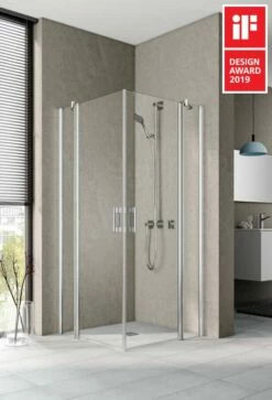 Kermi Pega Eckeinstieg Pendeltür Mit Festfeld