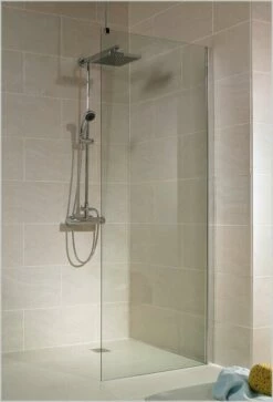 Schulte MasterClass Duschwand Walk In 8 Mm Mit Deckenstrebe