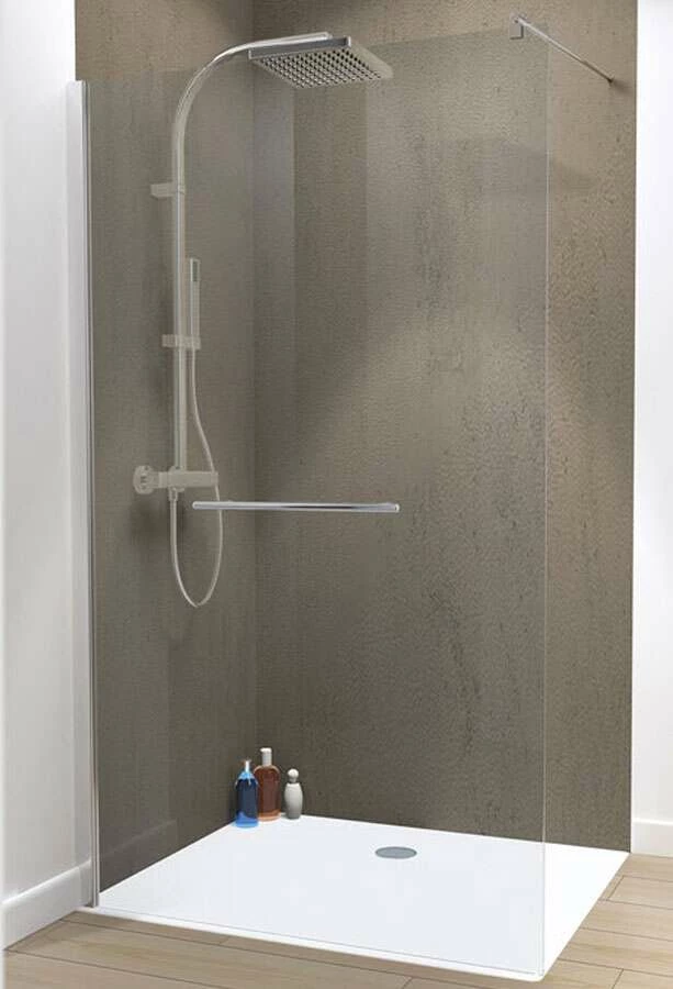 Schulte MasterClass Duschwand Walk In 8 Mm + Handtuchhalter – Bild 3