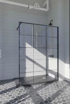 Doccia Mindanao Dusche Industrial Design XV Walk-In Duschwand Alleinstehend