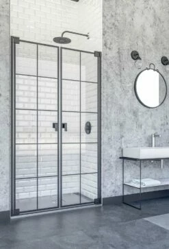 Doccia Doha Pendeltür In Nische Dusche Industrial Design